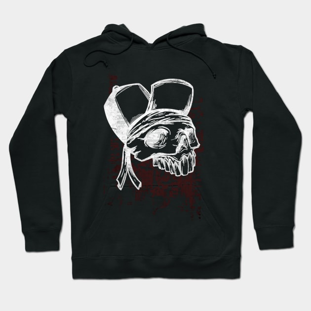 skull old school Hoodie by manuvila